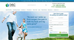 Desktop Screenshot of discspine.com